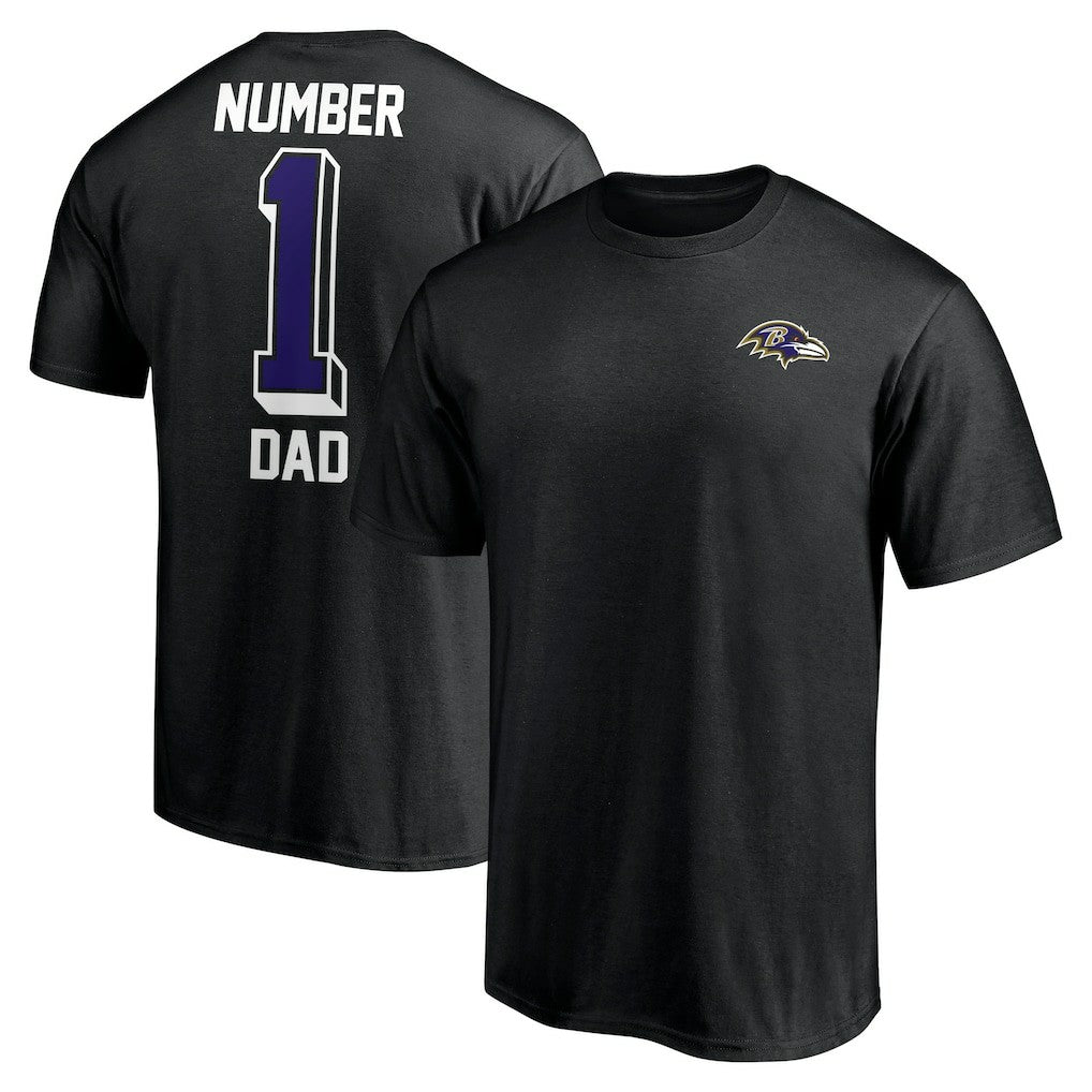 Baltimore Ravens  Number One Dad T-Shirt