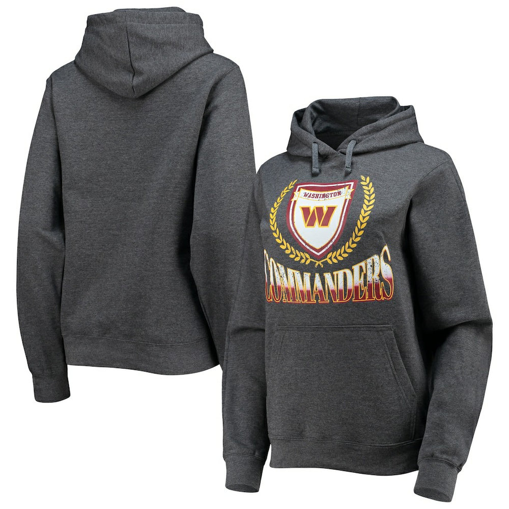 Washington Commanders  WEAR by Erin Andrews Women's Fleece Pullover Hoodie