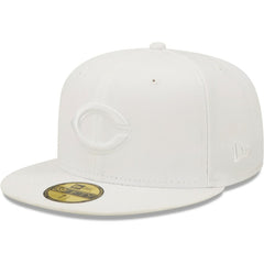 Cincinnati Reds New Era White on White 59FIFTY Fitted Hat | MLB Online