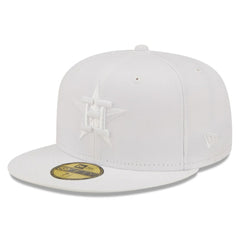 Houston Astros New Era White on White 59FIFTY Fitted Hat | MLB Discount