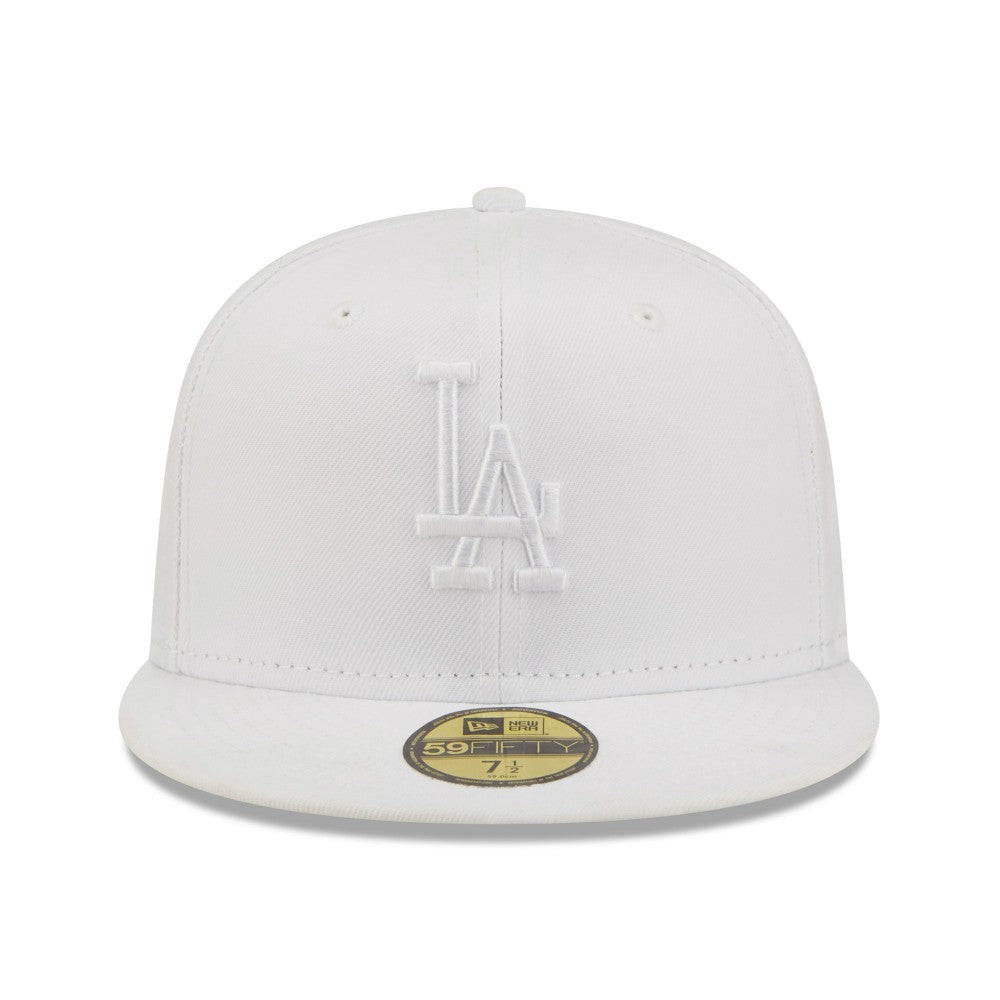 Los Angeles Dodgers New Era White on White 59FIFTY Fitted Hat | MLB On Sale
