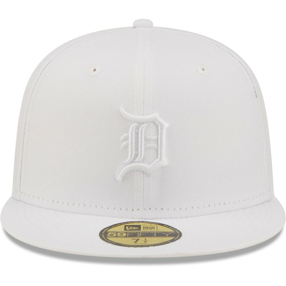 Detroit Tigers New Era White on White 59FIFTY Fitted Hat | MLB Online