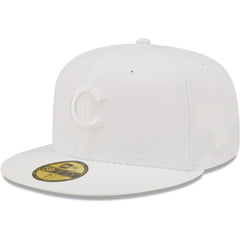 Chicago Cubs New Era White on White 59FIFTY Fitted Hat | MLB US