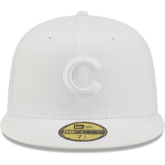 Chicago Cubs New Era White on White 59FIFTY Fitted Hat | MLB US