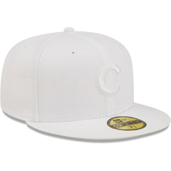 Chicago Cubs New Era White on White 59FIFTY Fitted Hat | MLB US