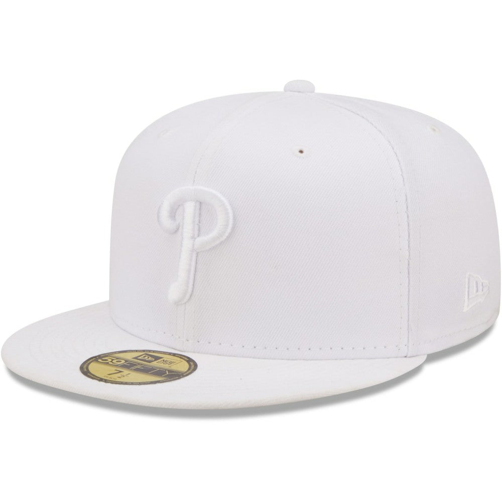 Philadelphia Phillies New Era White on White 59FIFTY Fitted Hat | MLB Online