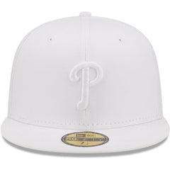 Philadelphia Phillies New Era White on White 59FIFTY Fitted Hat | MLB Online