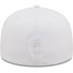 Milwaukee Brewers New Era White on White 59FIFTY Fitted Hat | MLB US