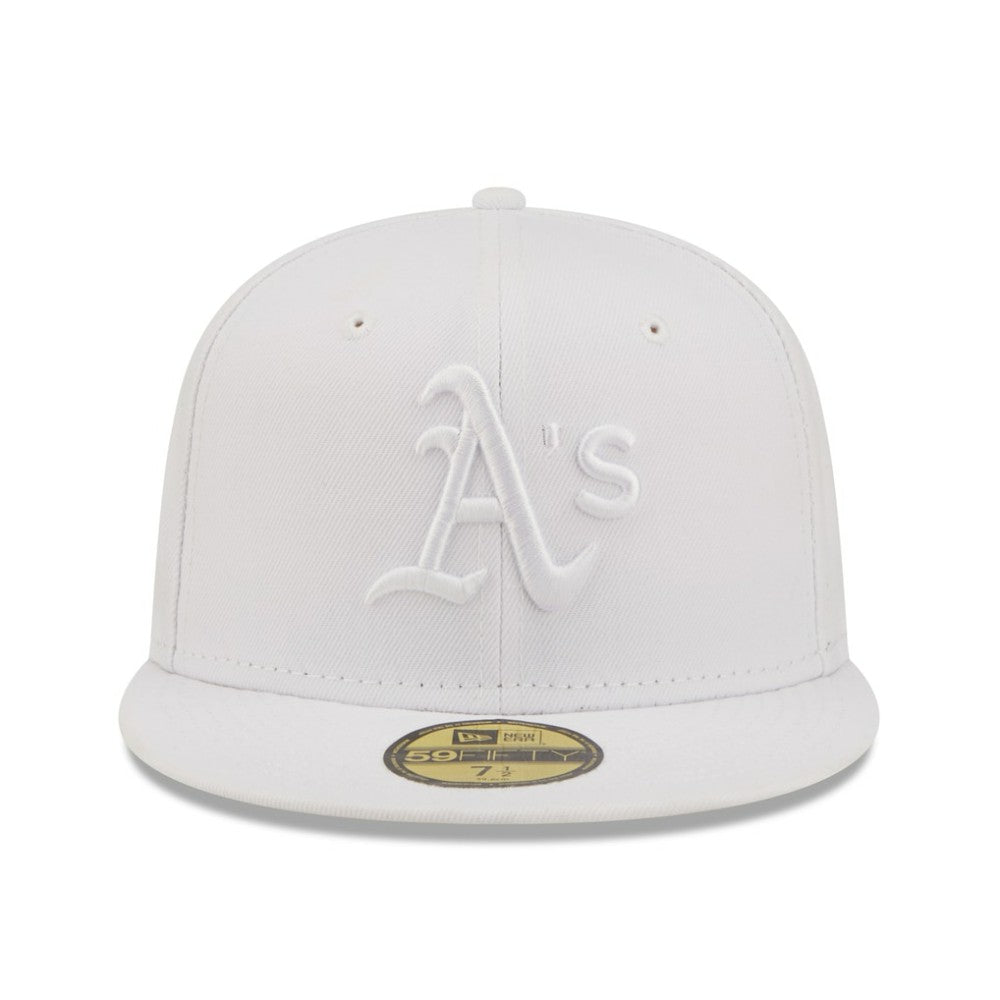 Athletics New Era White on White 59FIFTY Fitted Hat | MLB New