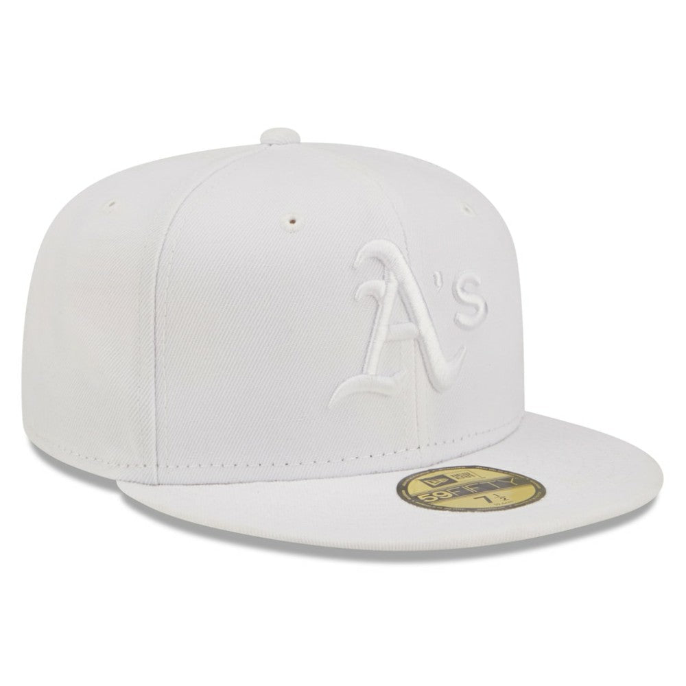 Athletics New Era White on White 59FIFTY Fitted Hat | MLB New
