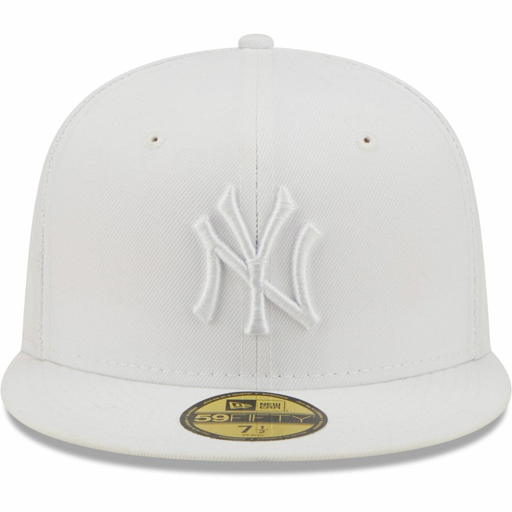 New York Yankees New Era White on White 59FIFTY Fitted Hat | MLB New
