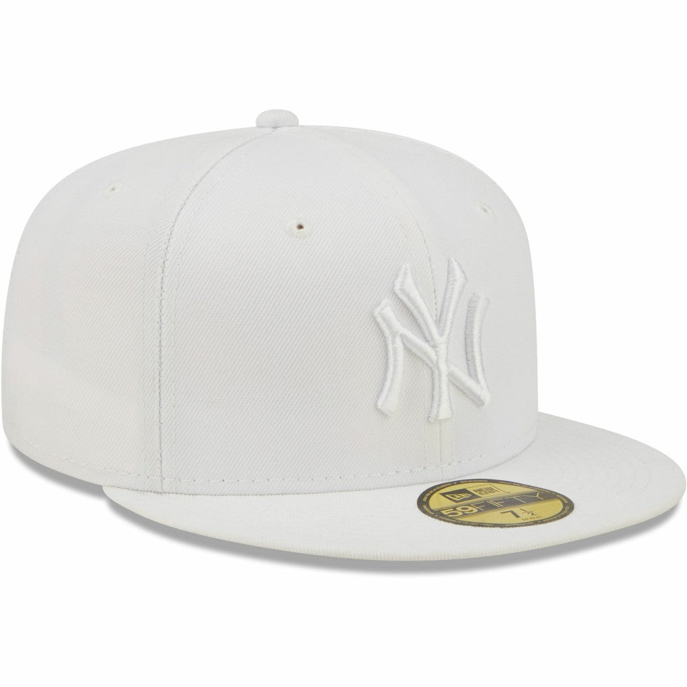 New York Yankees New Era White on White 59FIFTY Fitted Hat | MLB New