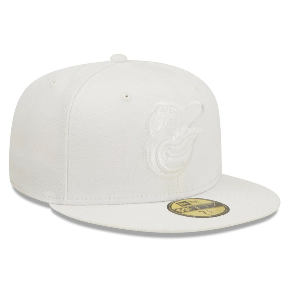 Baltimore Orioles New Era White on White 59FIFTY Fitted Hat | MLB US