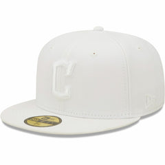 Cleveland Guardians New Era White on White 59FIFTY Fitted Hat | MLB Discount