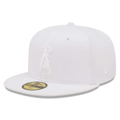 Los Angeles Angels New Era White on White 59FIFTY Fitted Hat | MLB US