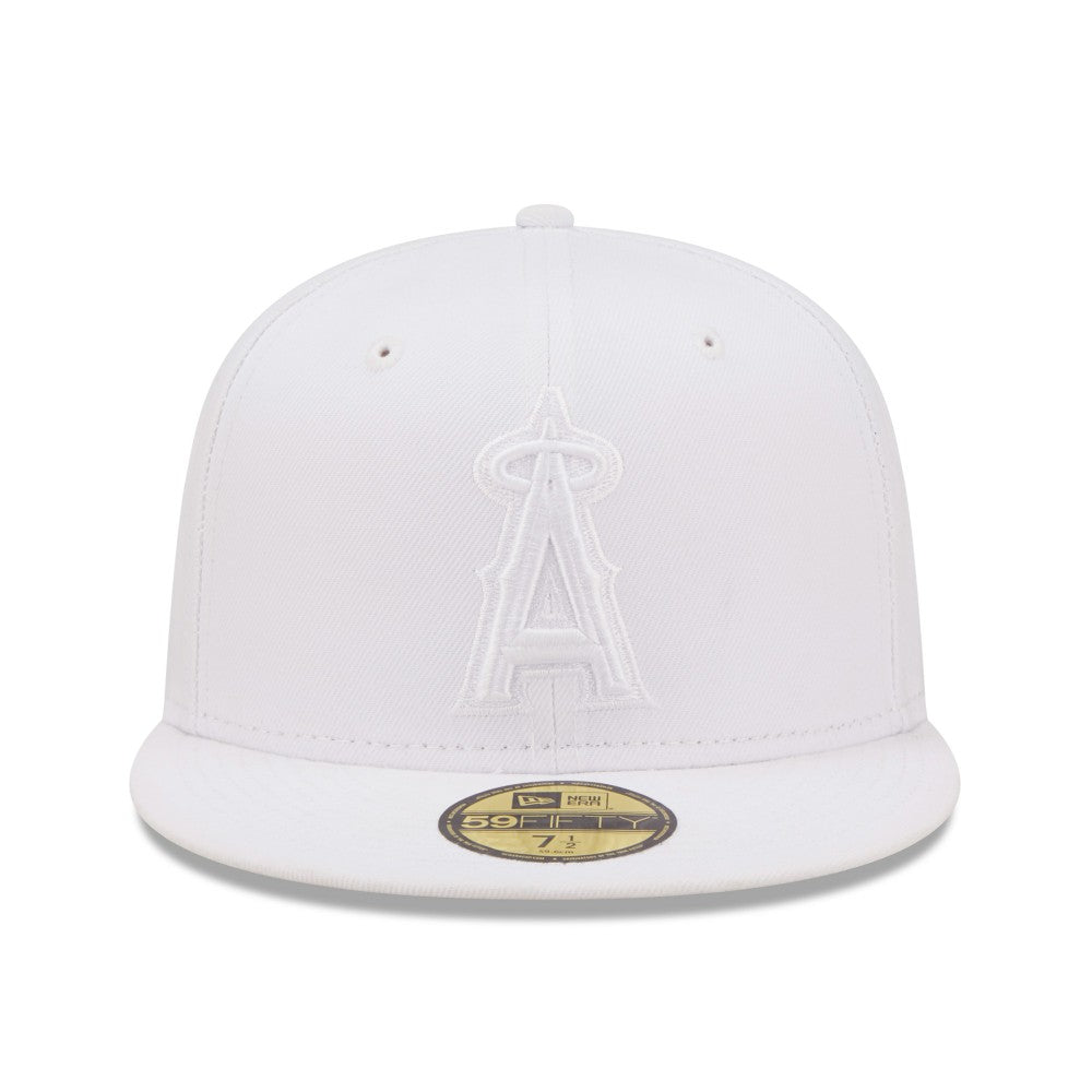 Los Angeles Angels New Era White on White 59FIFTY Fitted Hat | MLB US