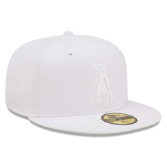 Los Angeles Angels New Era White on White 59FIFTY Fitted Hat | MLB US