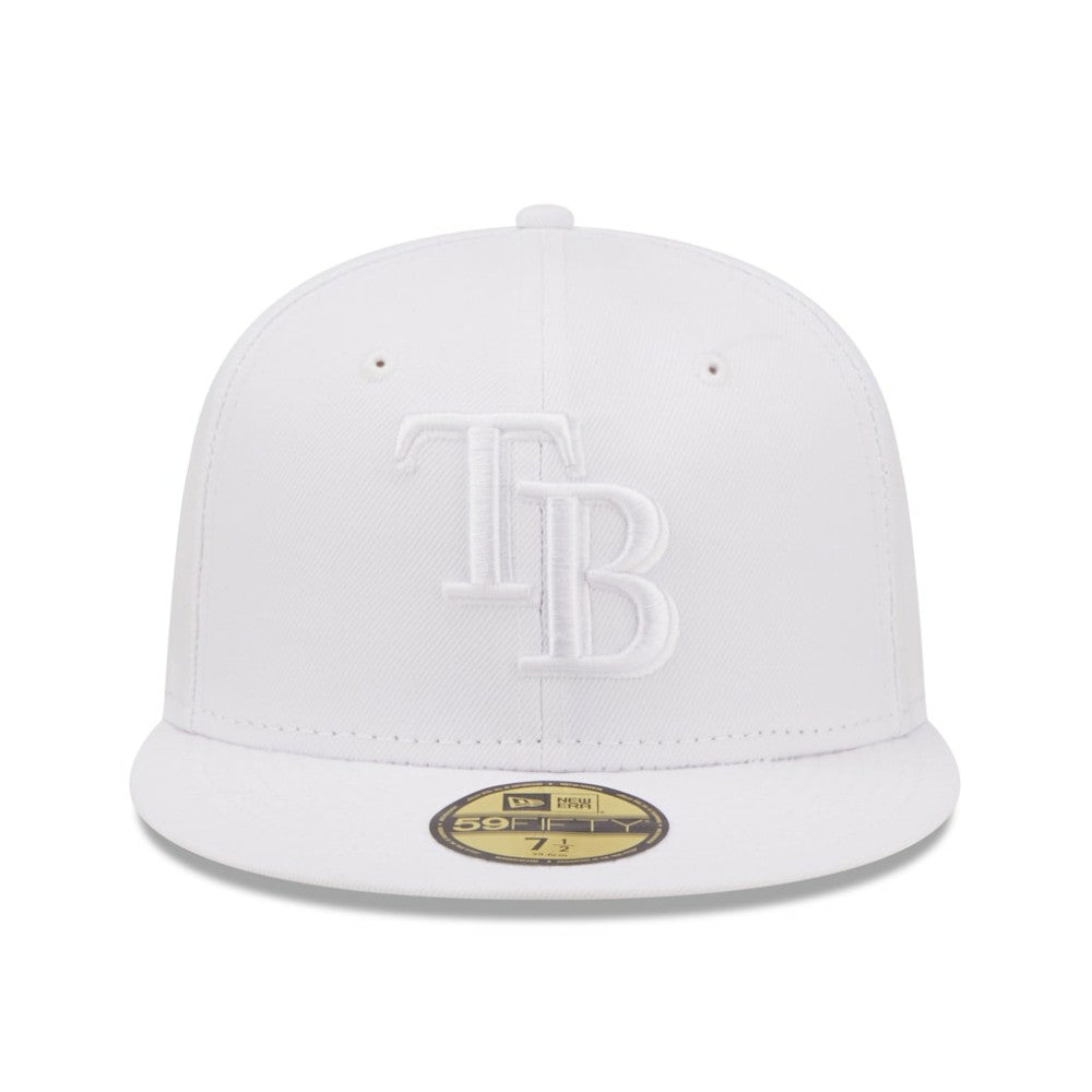 Tampa Bay Rays New Era White on White 59FIFTY Fitted Hat | MLB Online