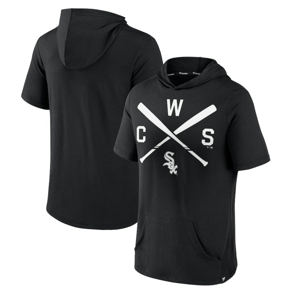 Chicago White Sox Fanatics Iconic Rebel Short Sleeve Hooded Top | MLB Discount