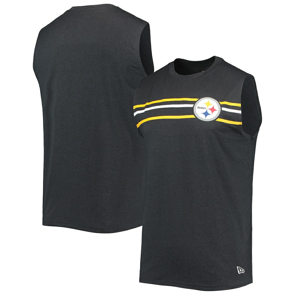 Pittsburgh Steelers New Era Brushed Sleeveless Tank Top