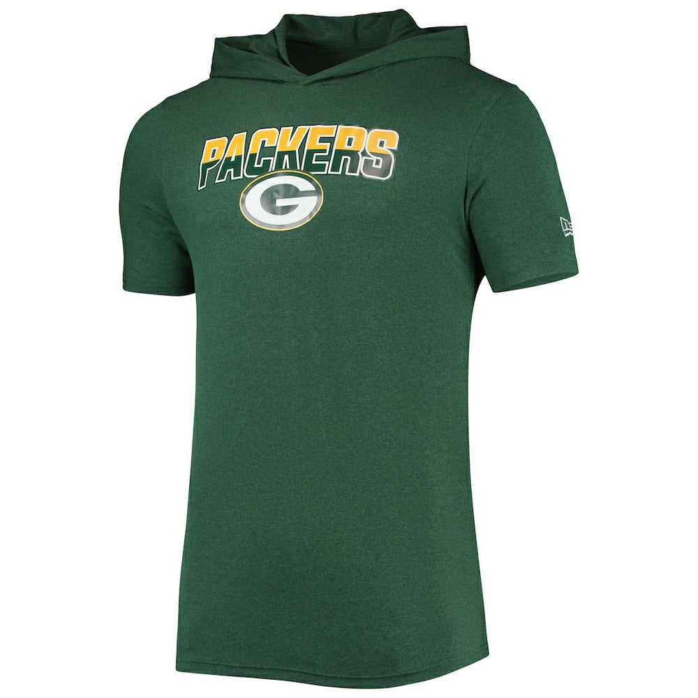 Green Bay Packers New Era Team Brushed Hoodie T-Shirt