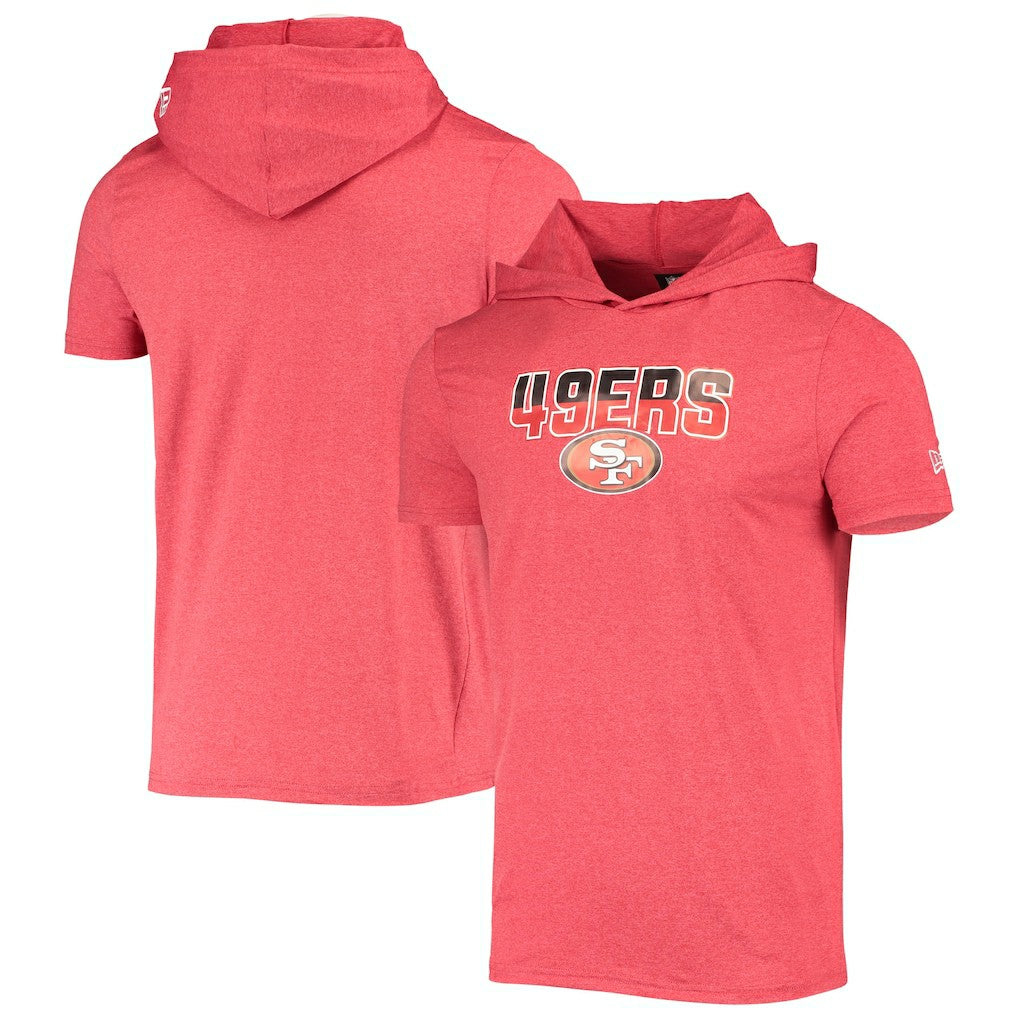 San Francisco 49ers New Era Team Brushed Hoodie T-Shirt