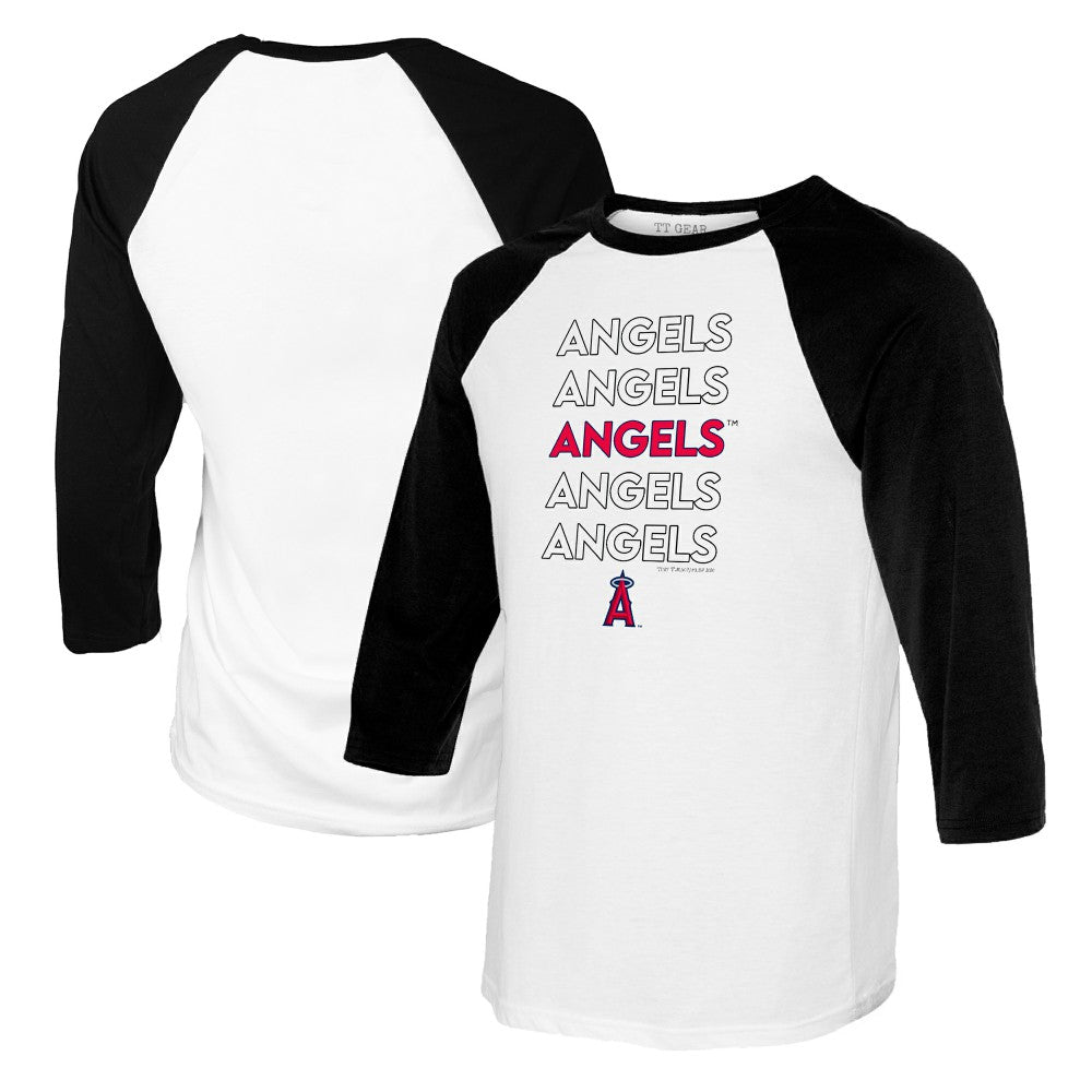 Los Angeles Angels Tiny Turnip Women's Stacked 3/4-Sleeve Raglan T-Shirt | MLB Online