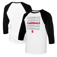 St. Louis Cardinals Tiny Turnip Women's Stacked 3/4-Sleeve Raglan T-Shirt | MLB Sale
