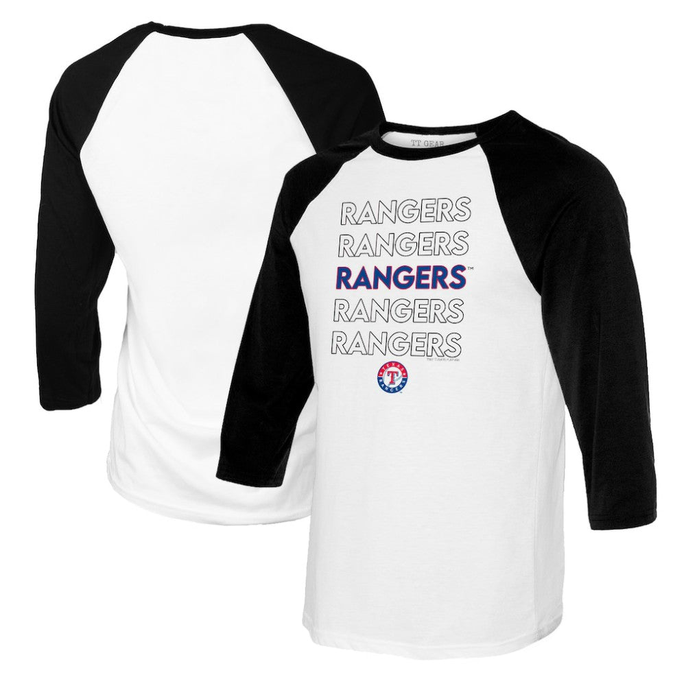 Texas Rangers Tiny Turnip Women's Stacked 3/4-Sleeve Raglan T-Shirt | MLB US