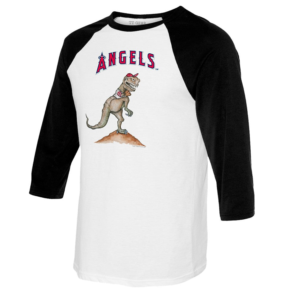 Los Angeles Angels Tiny Turnip Youth TT Rex Raglan 3/4 Sleeve T-Shirt | MLB Online