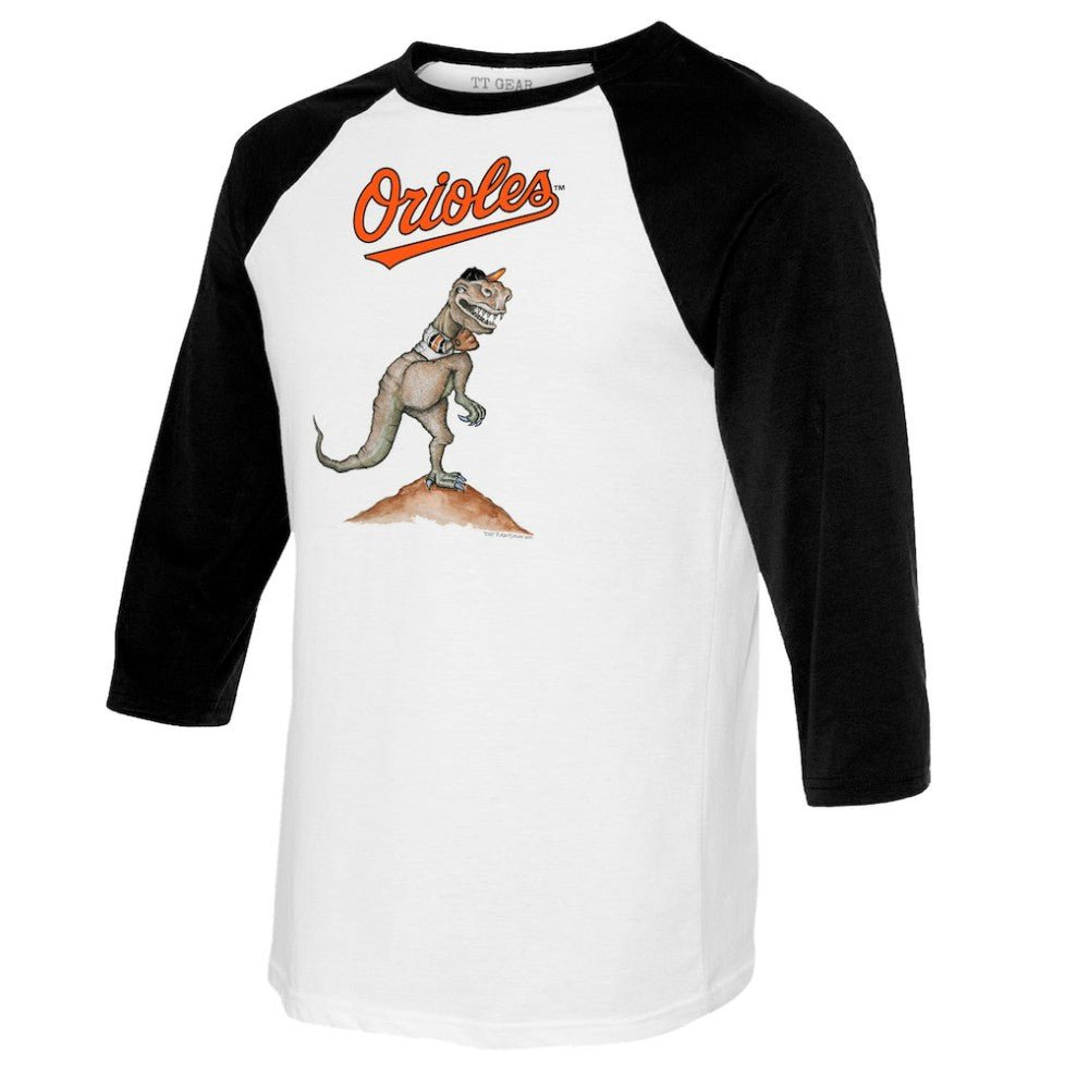 Baltimore Orioles Tiny Turnip Youth TT Rex Raglan 3/4 Sleeve T-Shirt | MLB Near me