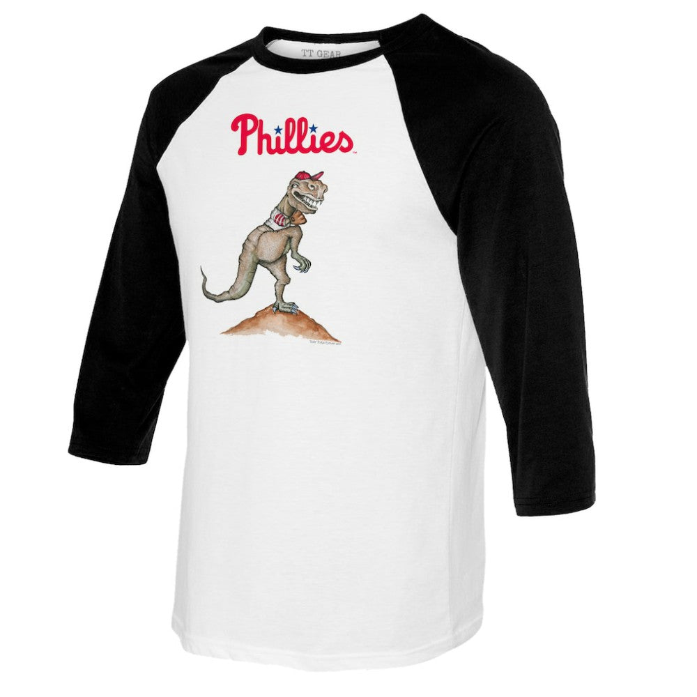Philadelphia Phillies Tiny Turnip Youth TT Rex Raglan 3/4 Sleeve T-Shirt | MLB Sale