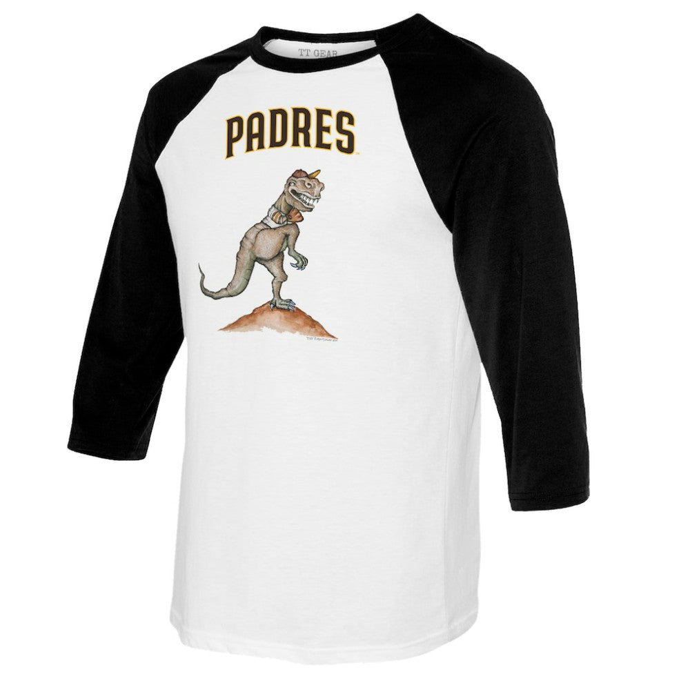 San Diego Padres Tiny Turnip Youth TT Rex Raglan 3/4 Sleeve T-Shirt | MLB Near me