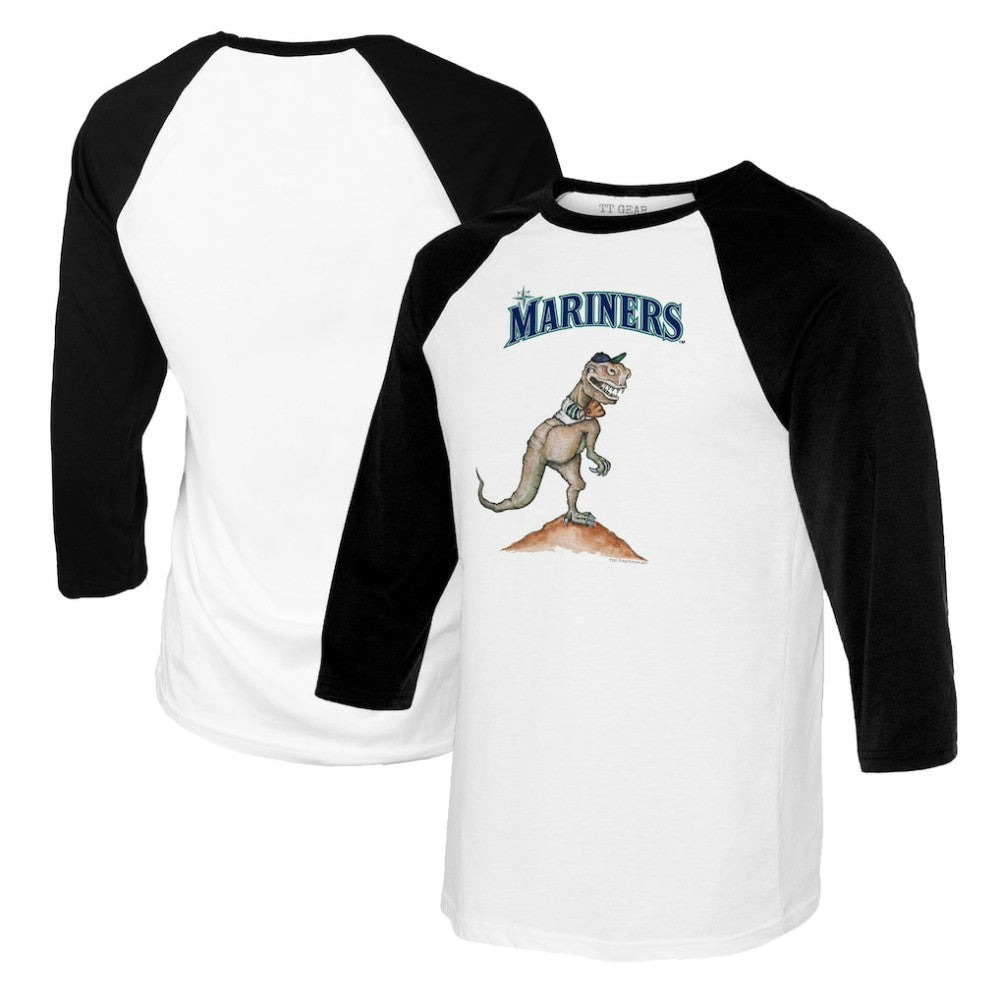 Seattle Mariners Tiny Turnip Youth TT Rex Raglan 3/4 Sleeve T-Shirt | MLB Near me