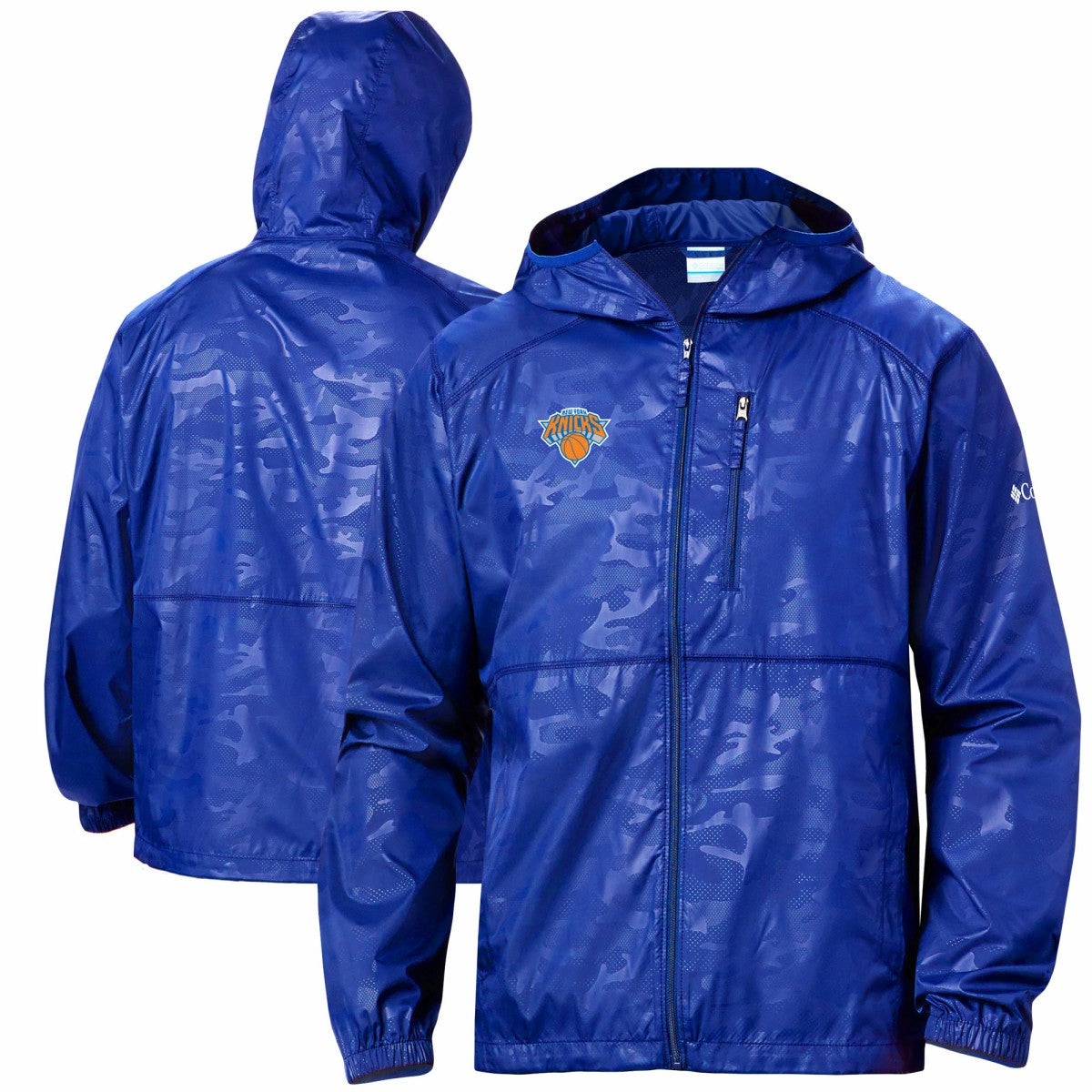 New York Knicks Camo Flash Forward Full-Zip Windbreaker Jacket New