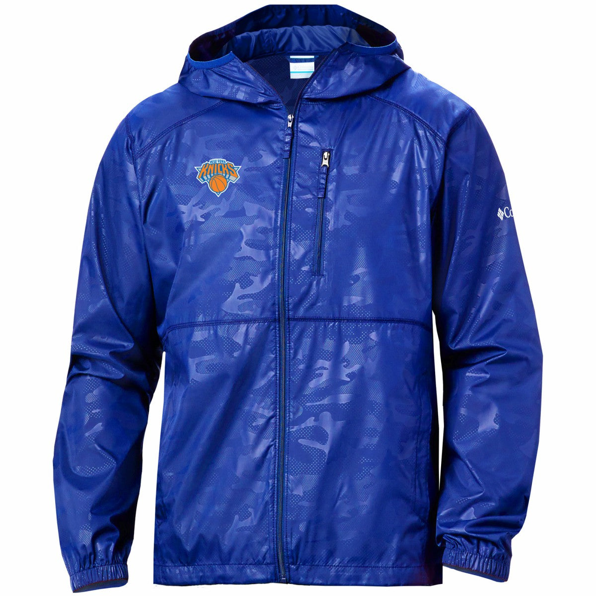 New York Knicks Camo Flash Forward Full-Zip Windbreaker Jacket New