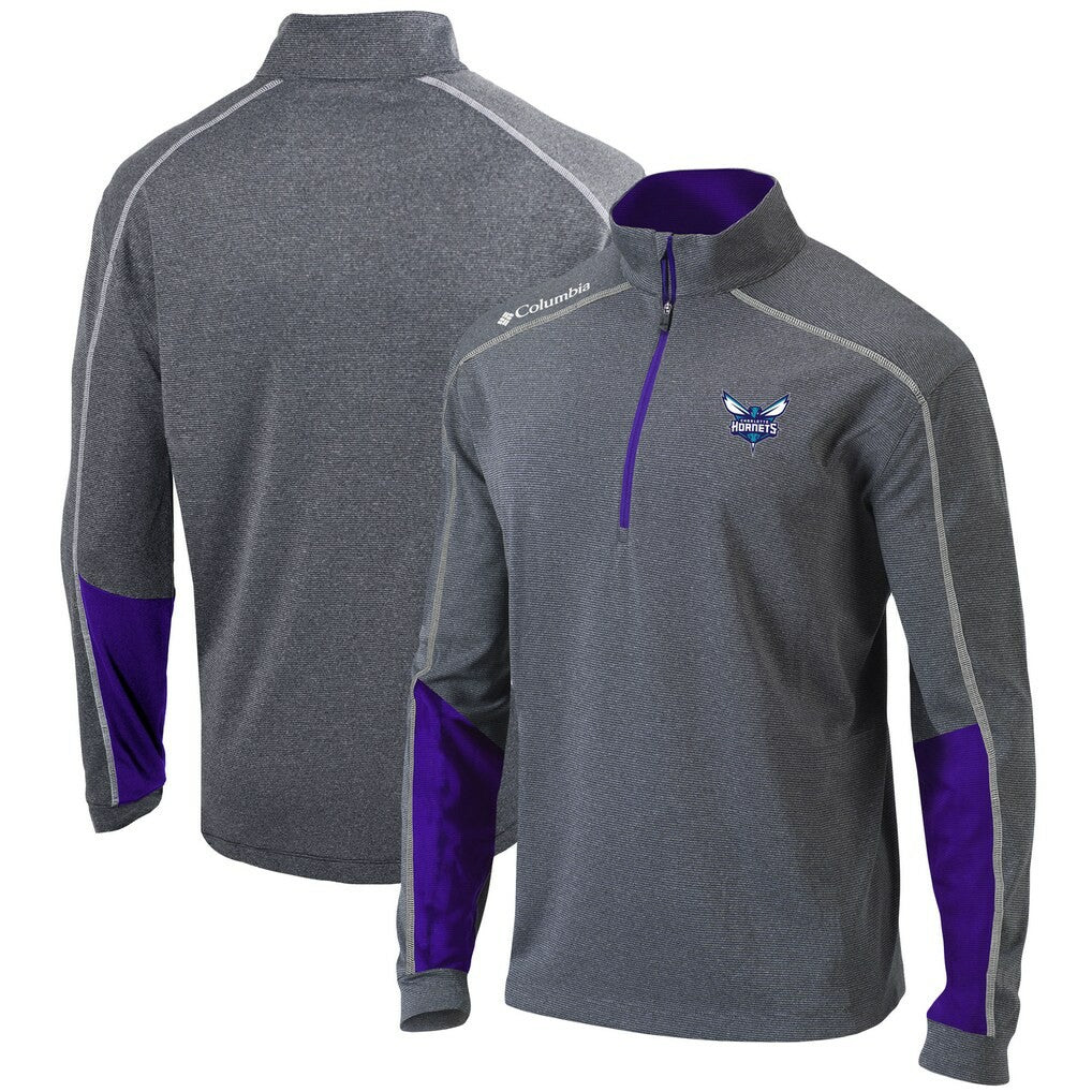 Charlotte Hornets Omni-Wick Shotgun 2.0 Quarter-Zip Pullover Top New