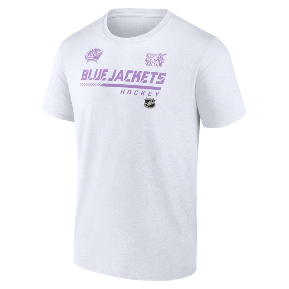 Columbus Blue Jackets NHL Hockey Fights Cancer T-Shirt On Sale