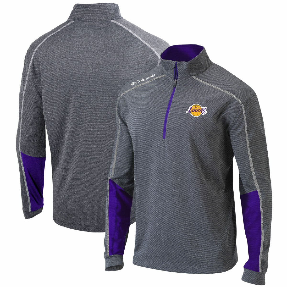 Los Angeles Lakers Omni-Wick Shotgun 2.0 Quarter-Zip Pullover Top Discount