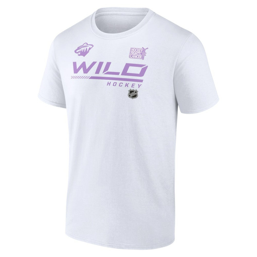 Minnesota Wild NHL Hockey Fights Cancer T-Shirt Discount