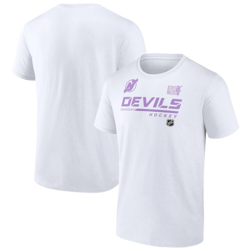 New Jersey Devils NHL Hockey Fights Cancer T-Shirt For Sale