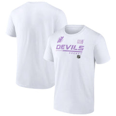 New Jersey Devils NHL Hockey Fights Cancer T-Shirt For Sale
