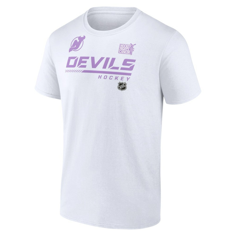 New Jersey Devils NHL Hockey Fights Cancer T-Shirt For Sale