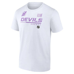 New Jersey Devils NHL Hockey Fights Cancer T-Shirt For Sale
