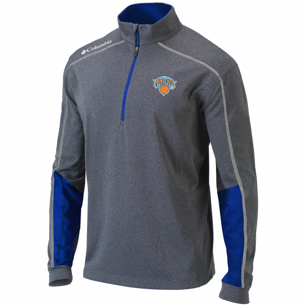 New York Knicks Omni-Wick Shotgun 2.0 Quarter-Zip Pullover Top On Sale
