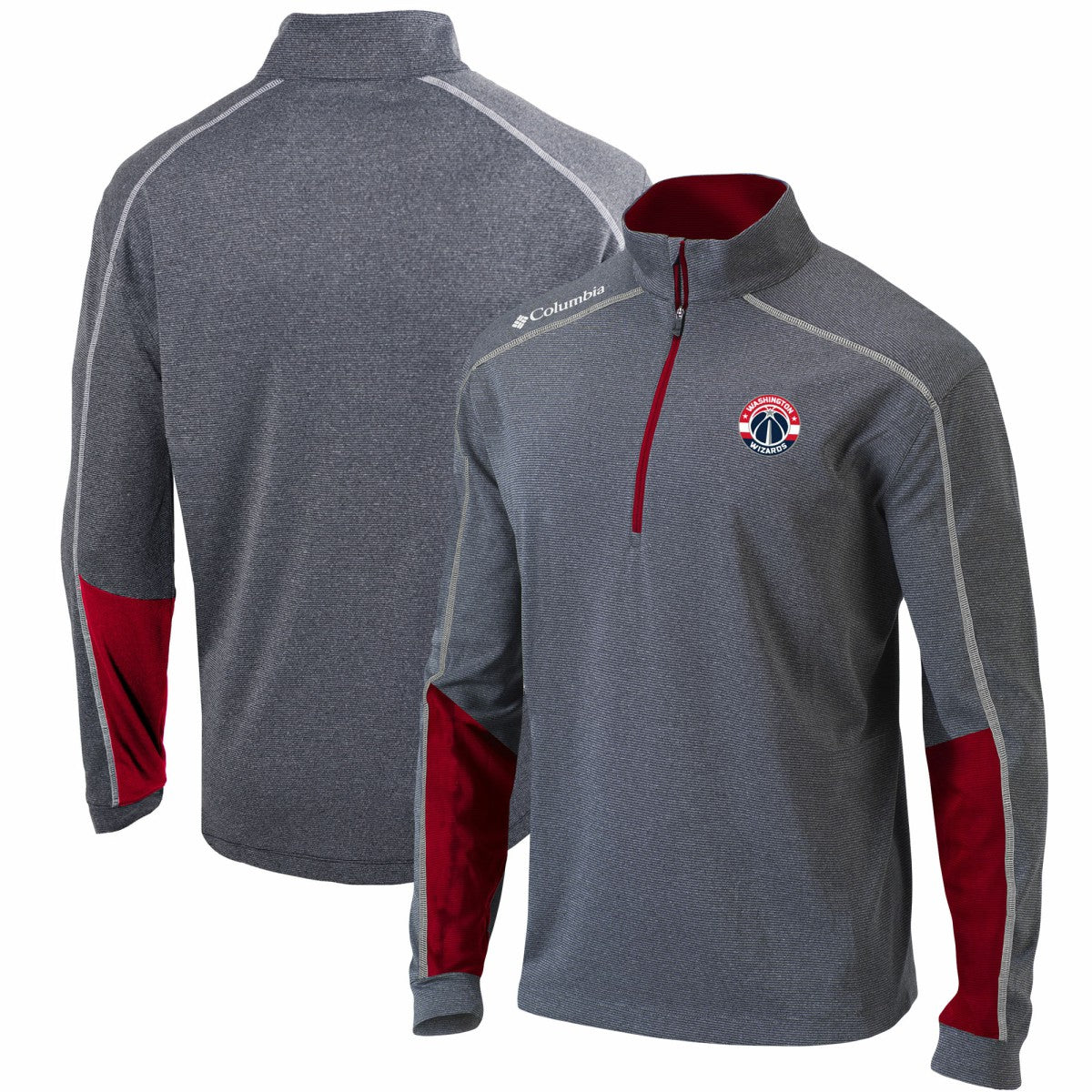 Washington Wizards Omni-Wick Shotgun 2.0 Quarter-Zip Pullover Top On Sale