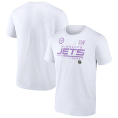 Winnipeg Jets NHL Hockey Fights Cancer T-Shirt On Sale