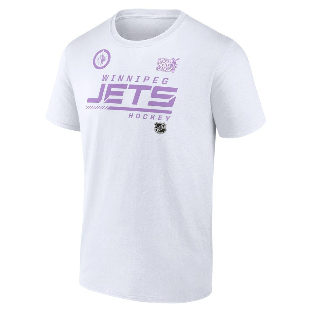Winnipeg Jets NHL Hockey Fights Cancer T-Shirt On Sale