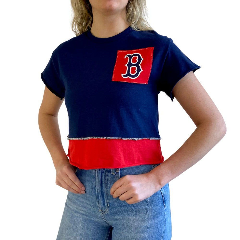 Boston Red Sox Refried Apparel Women's Cropped T-Shirt | MLB Outlet