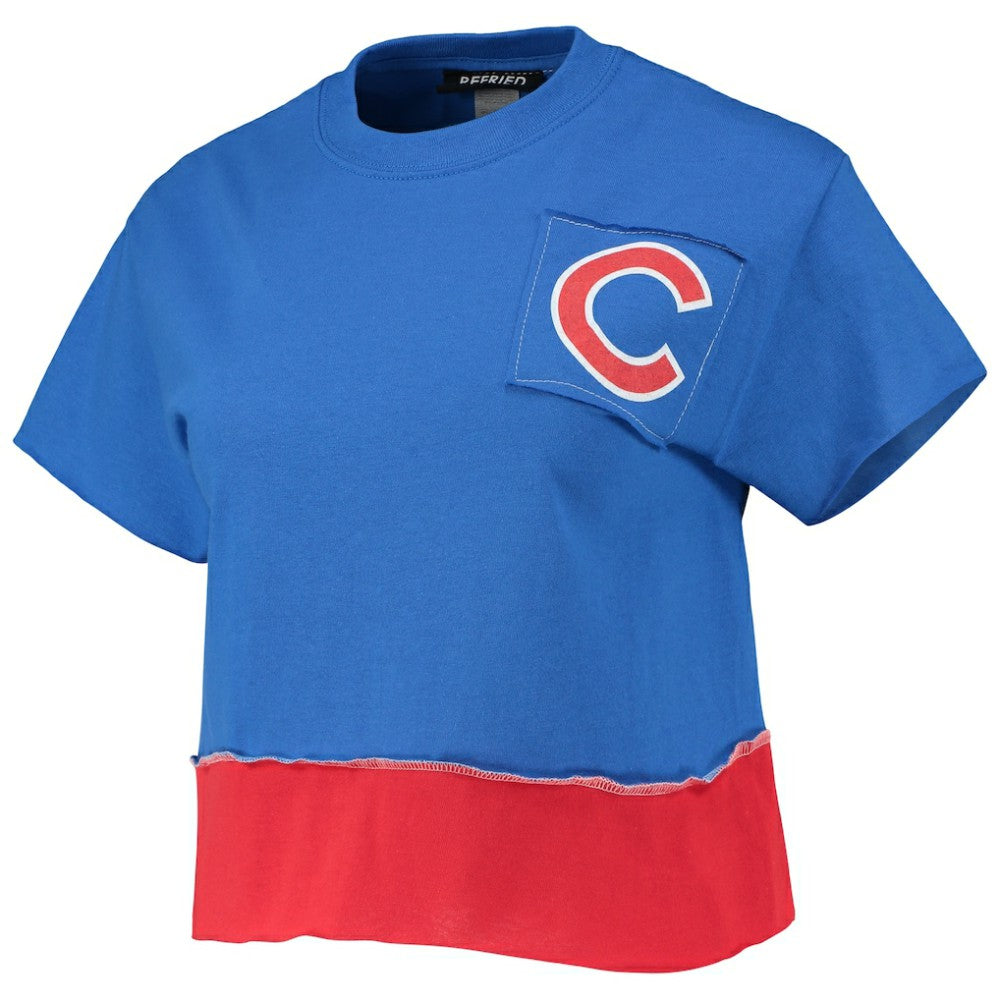 Chicago Cubs Refried Apparel Women's Cropped T-Shirt | MLB On Sale